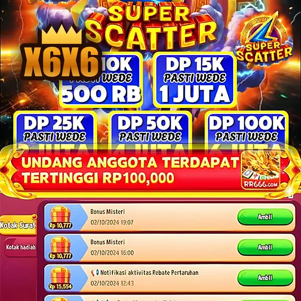 x6x6 Masuk - x6x6 Resmi